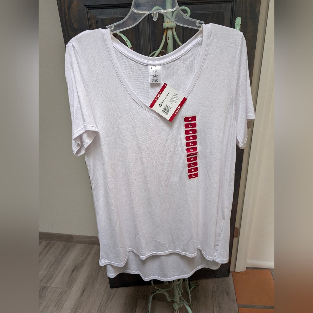 White V-Neck Member's Mark Women's Top
